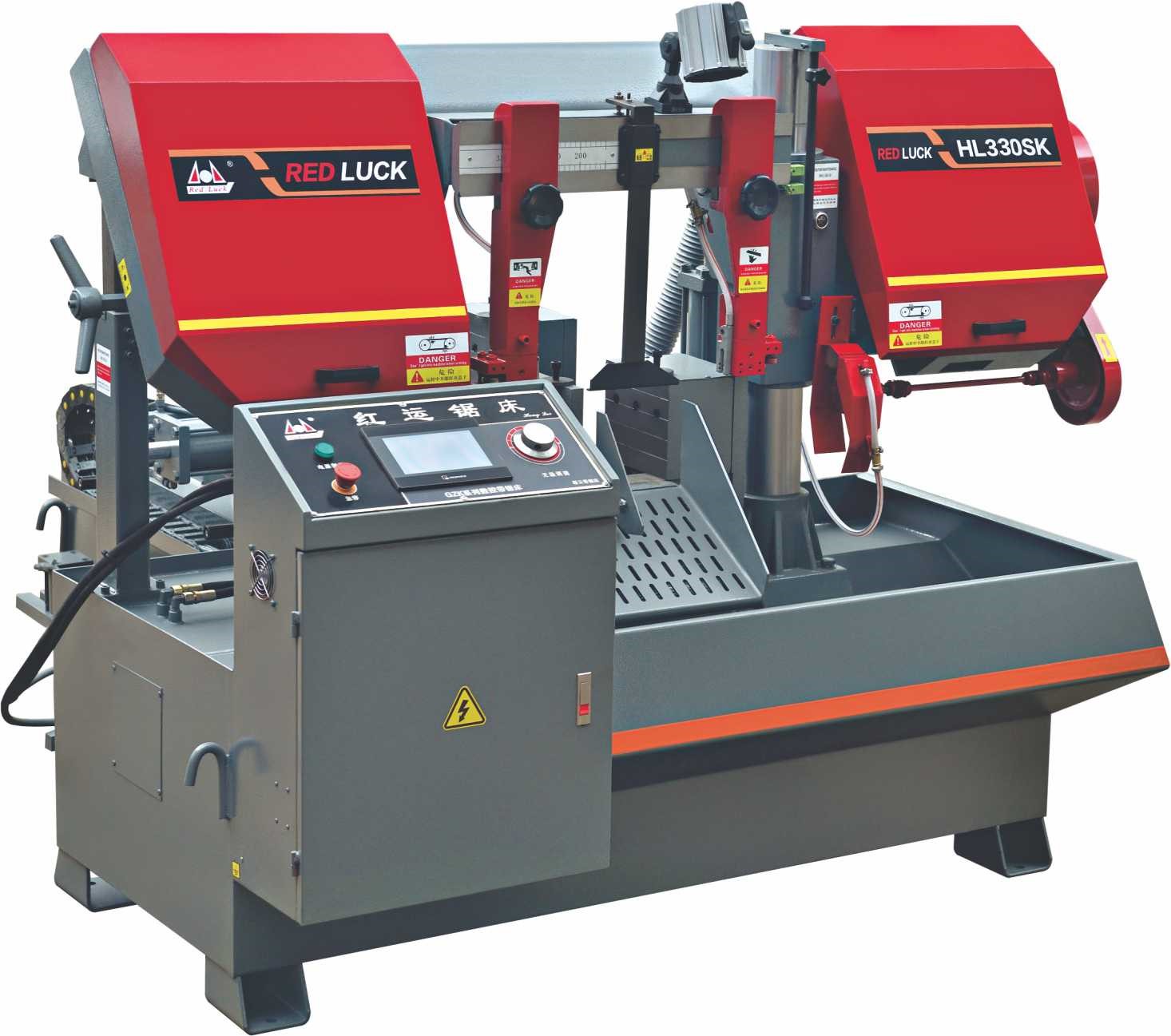 Напівавтоматична відрізна стрічкова пилка HL-330SK CNC